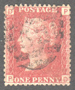 Great Britain Scott 33 Used Plate 158 - PD - Click Image to Close